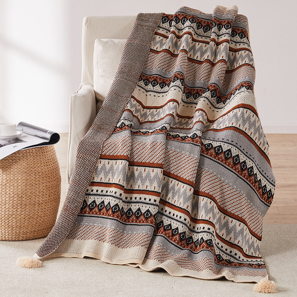 Christmas Throw Blanket Bohemian Style 31inch-60in