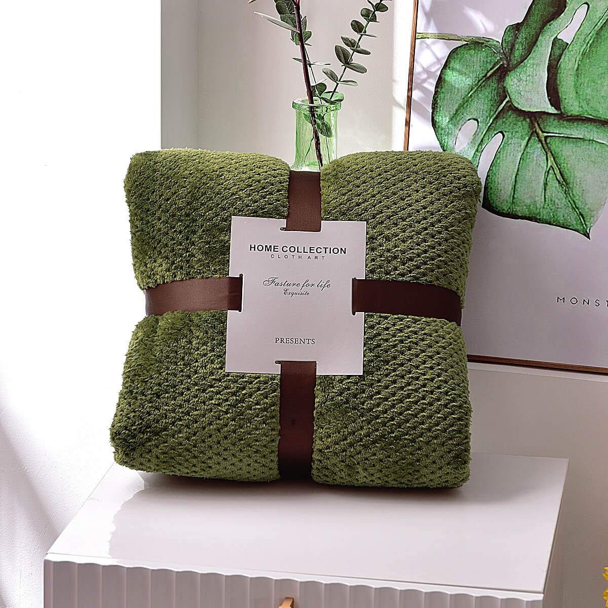 Flannel Throw Blanket for Patio Sofa 18inch-39inch