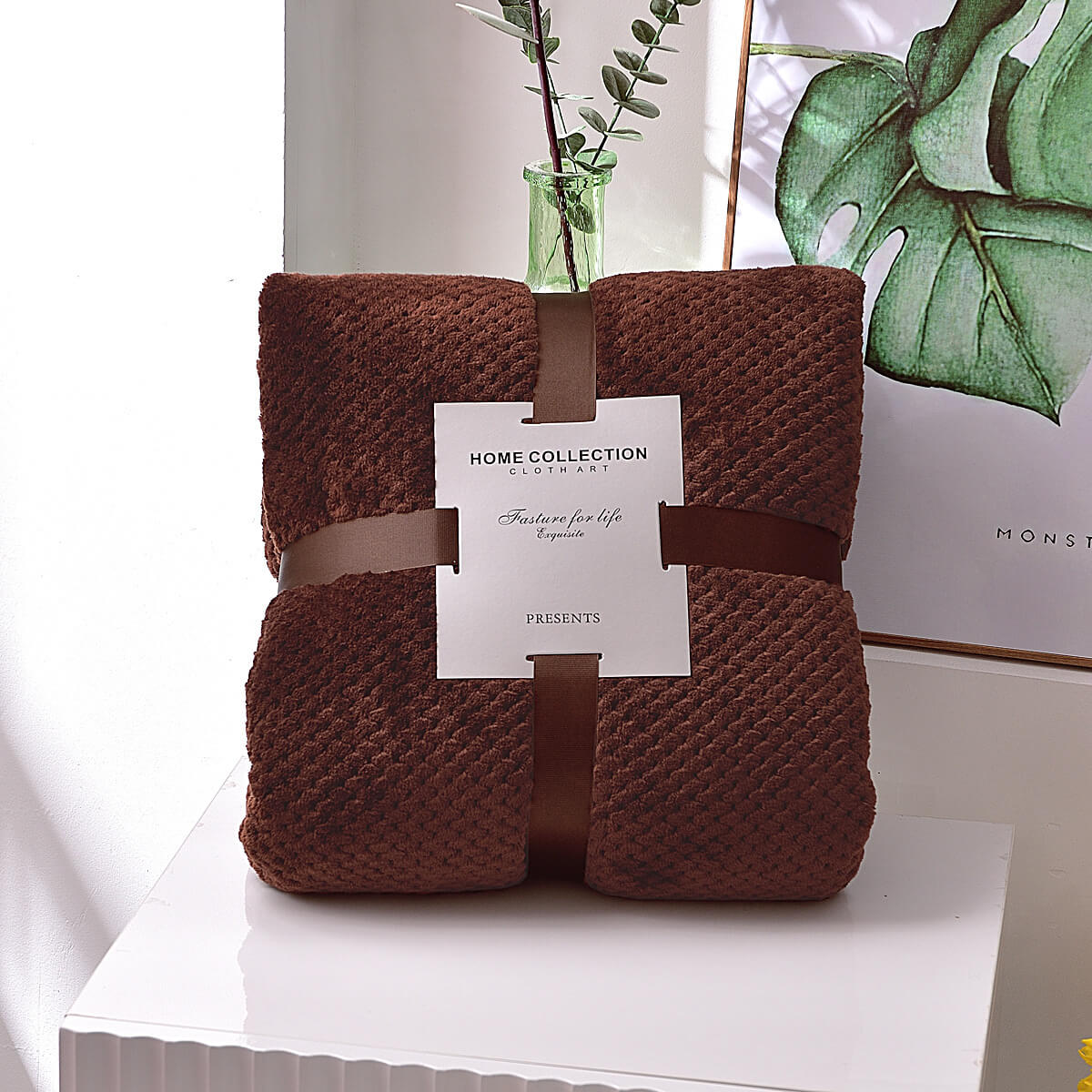 Flannel Throw Blanket for Patio Sofa 18inch-39inch