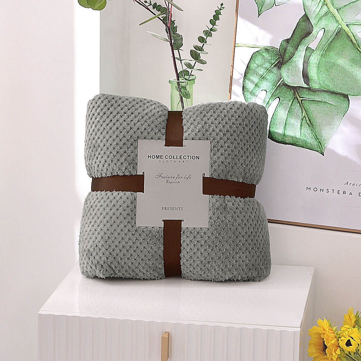 Flannel Throw Blanket for Patio Sofa 18inch-39inch