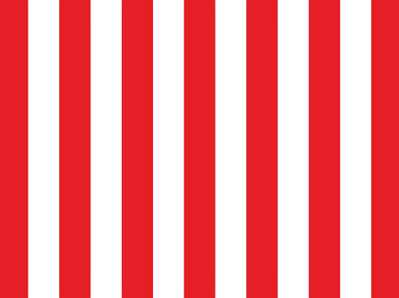 SNOWCITY Bright Red Striped Outdoor Curtains Waterproof 1 Panel