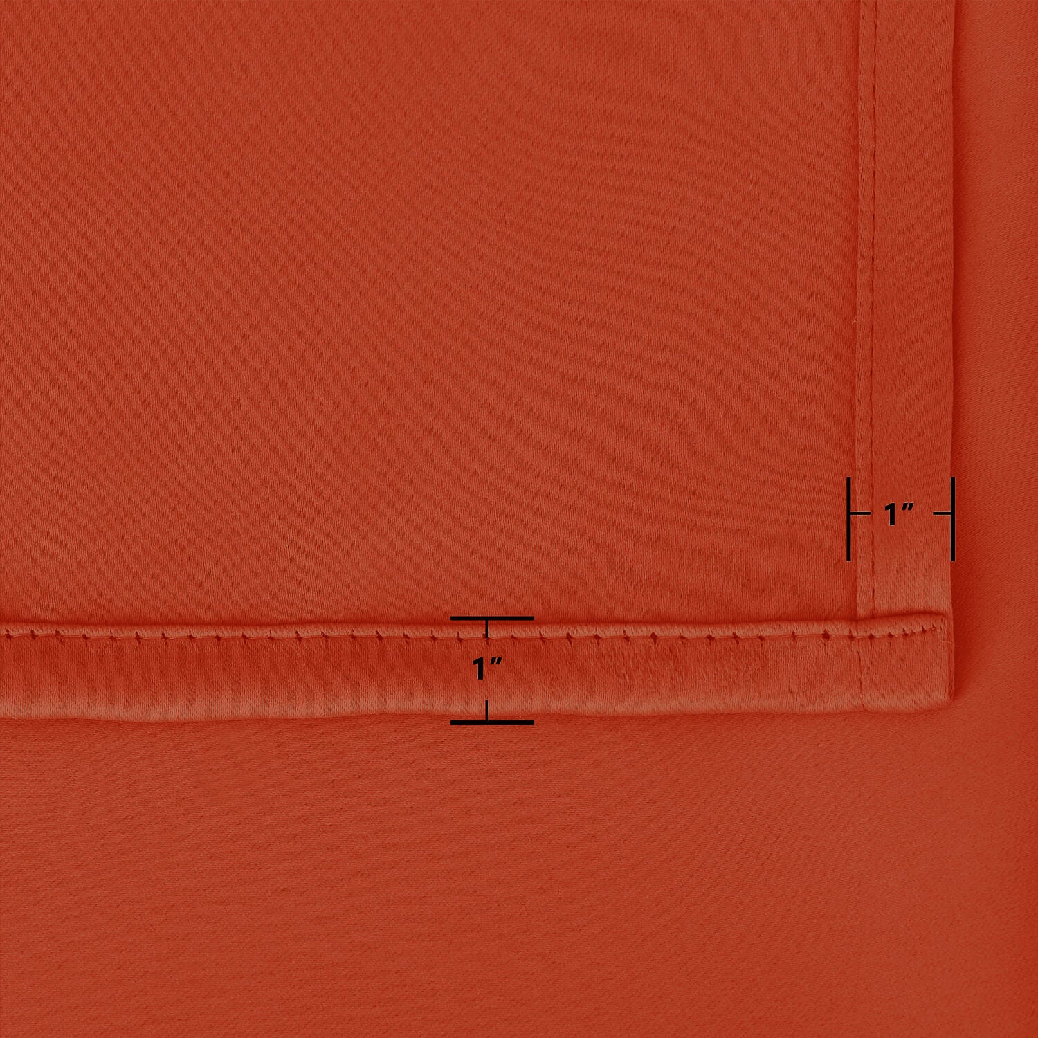 Outdoor Curtains Waterproof Grommet Top 1 Panel - Orange