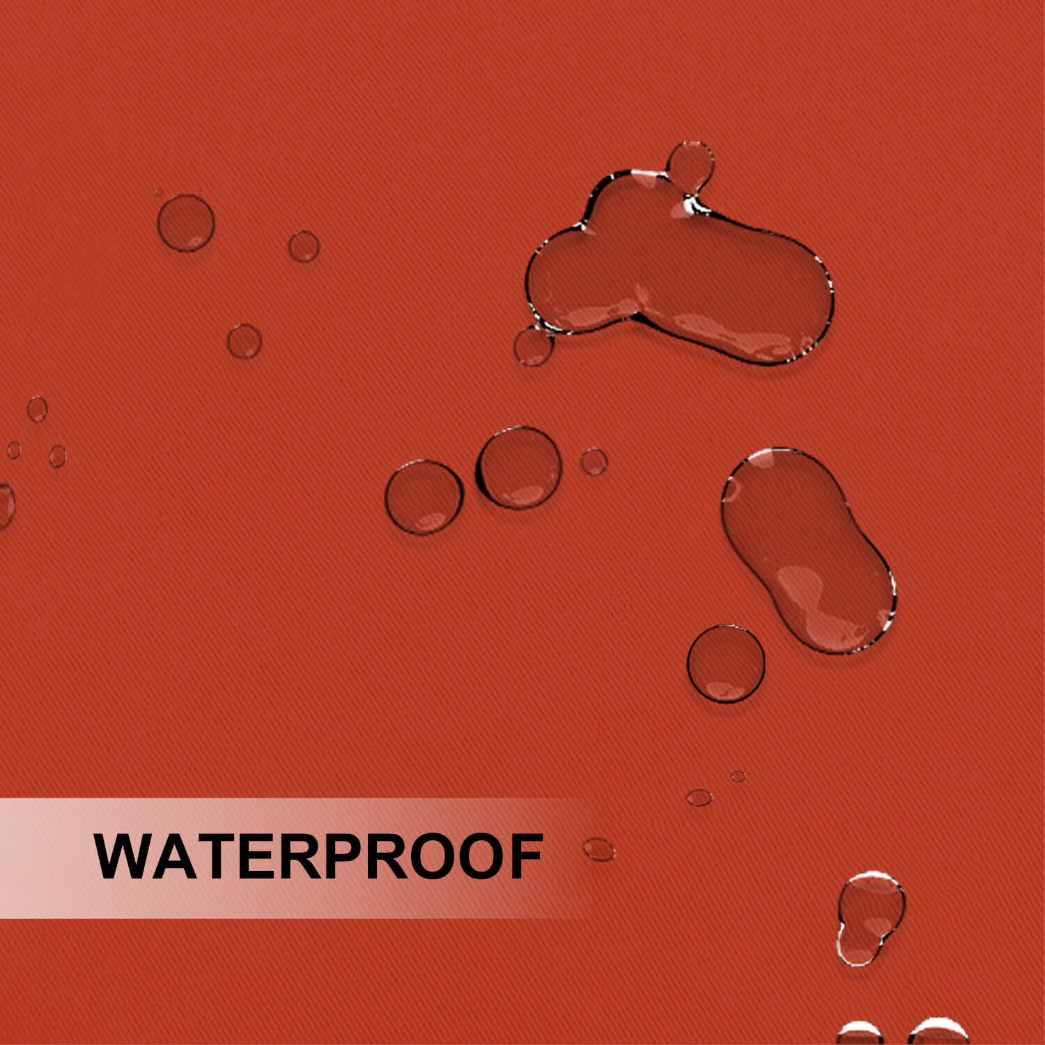 Outdoor Curtains Waterproof Grommet Top 1 Panel - Orange