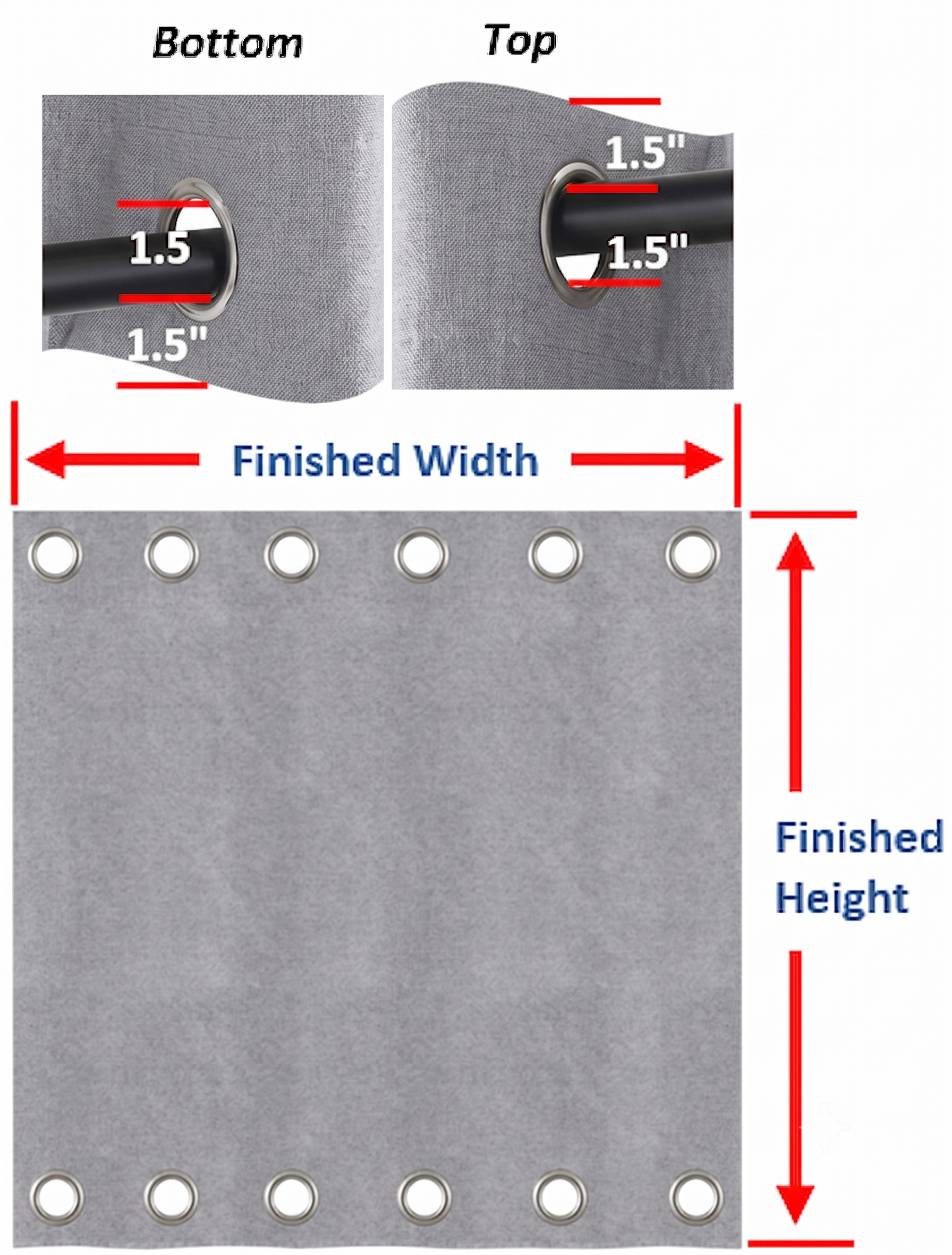 SNOWCITY Outdoor 100% Blackout Waterproof Curtains, Silver Gray