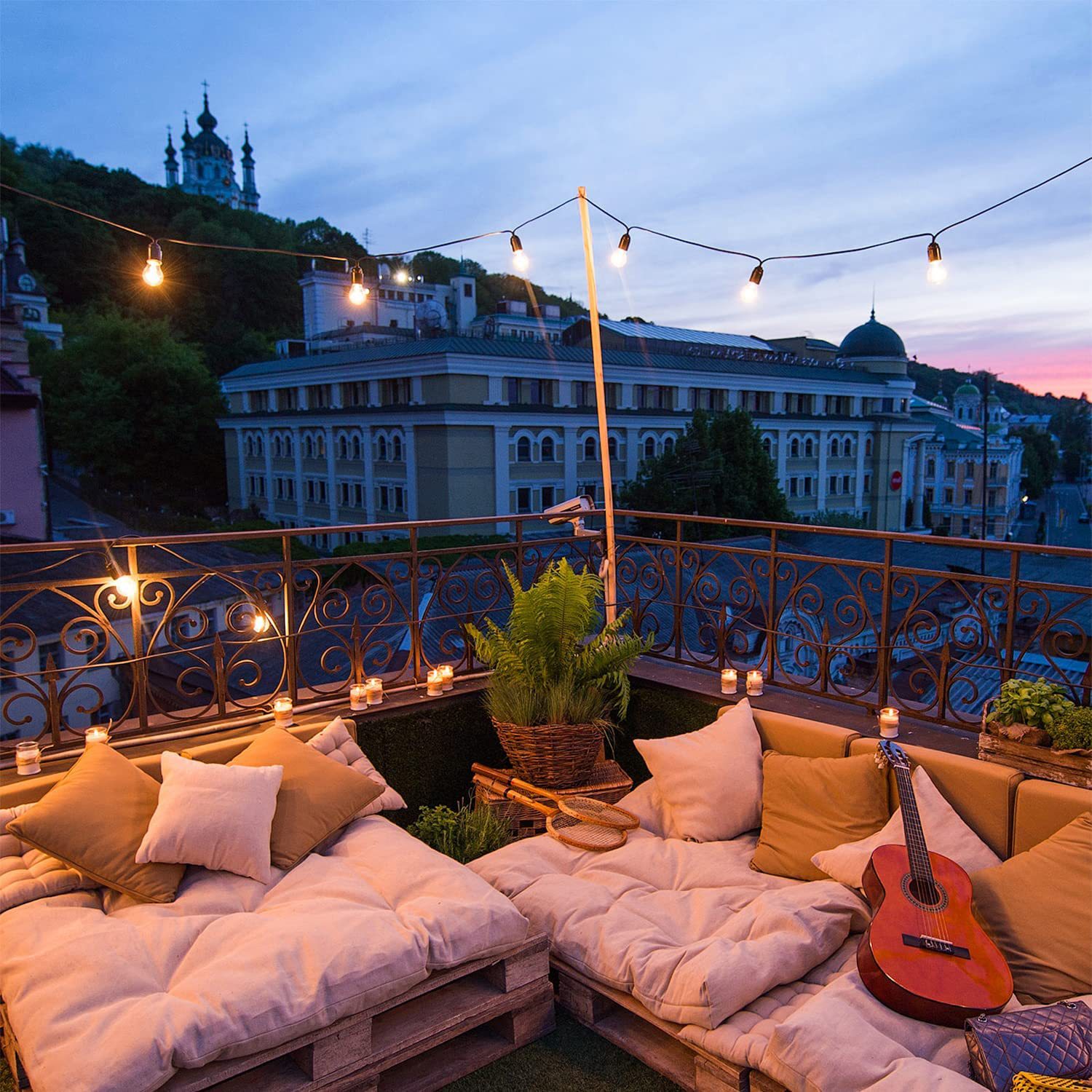 Snowcity LED String Lights Outdoor/Indoor Waterproof 2700K