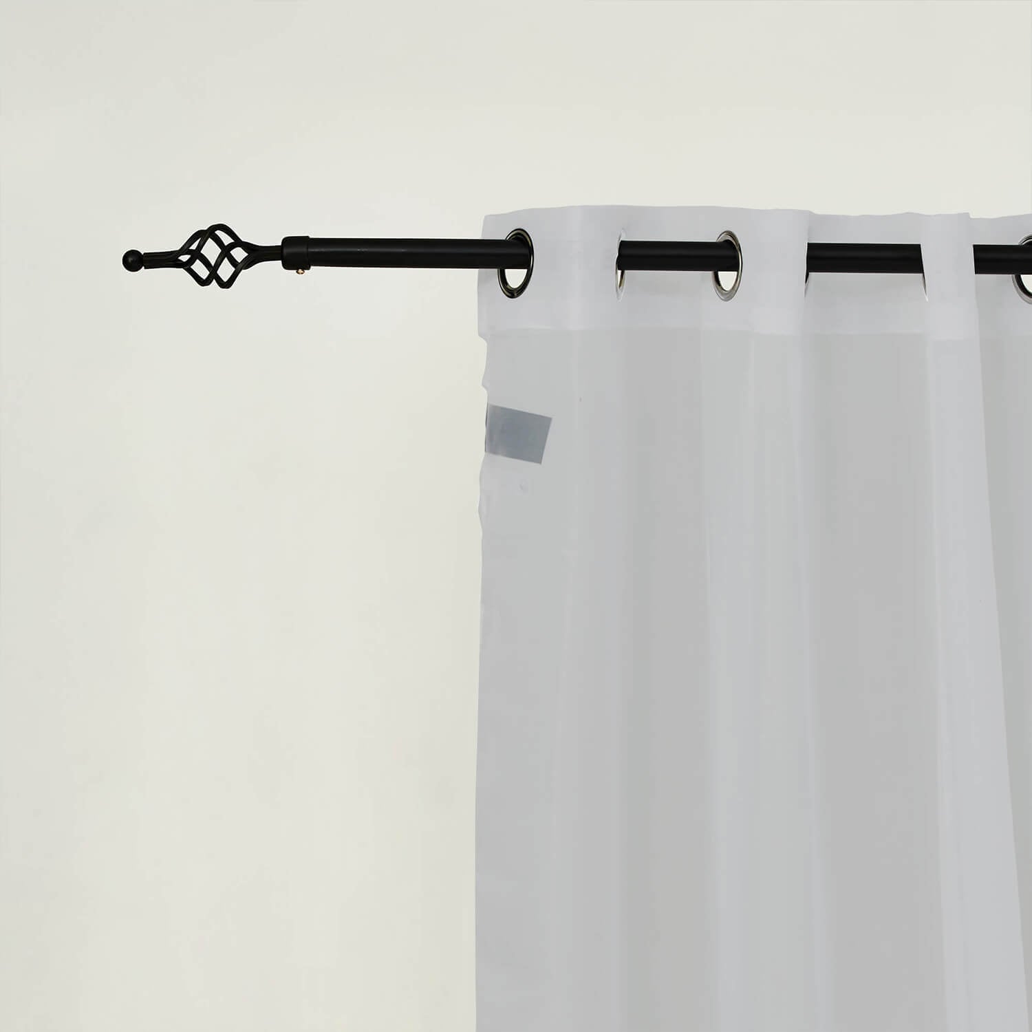 Outdoor Sheer Curtains Waterproof Grommet Top - Light Gray