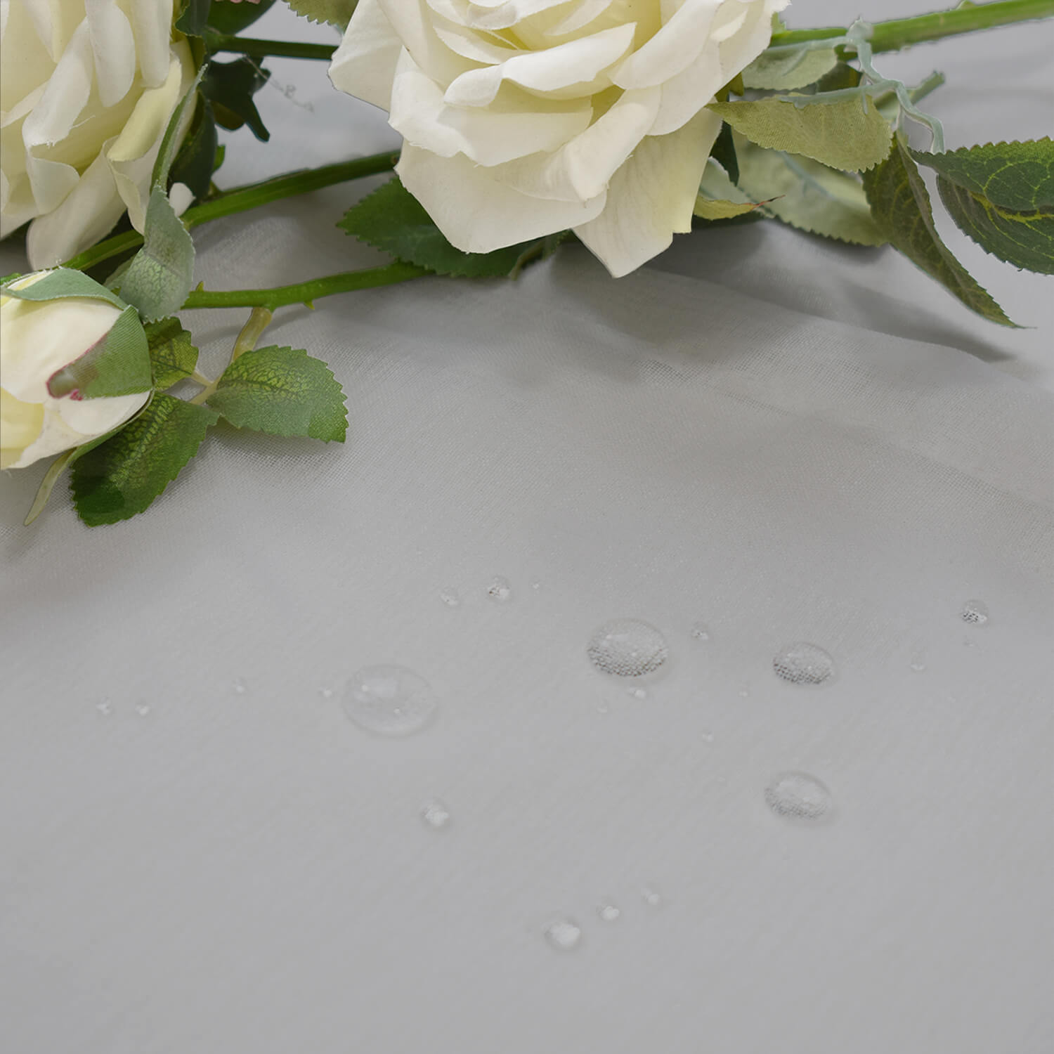 Outdoor Sheer Curtains Waterproof Grommet Top - Light Gray