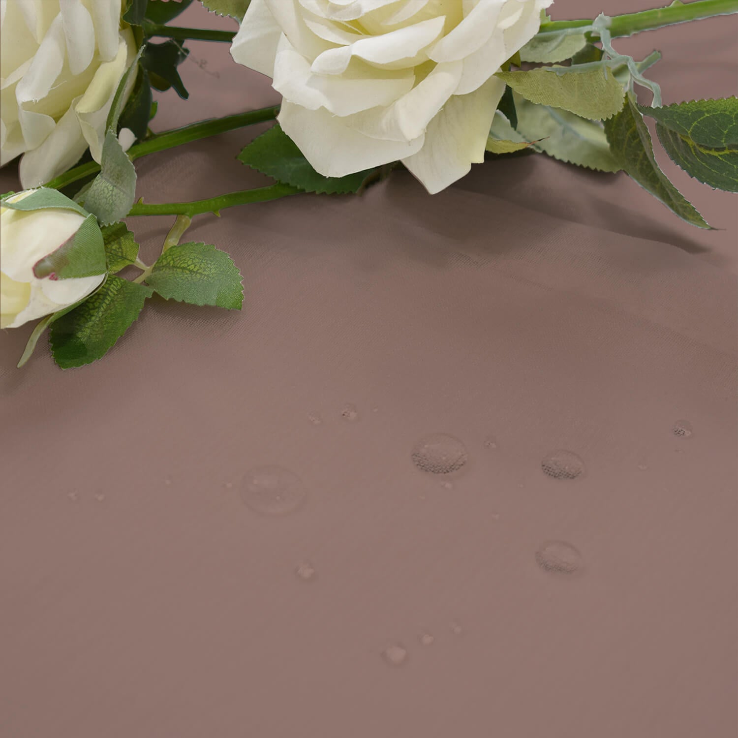 Outdoor Sheer Curtains Waterproof Velcro Tab Top - Brown