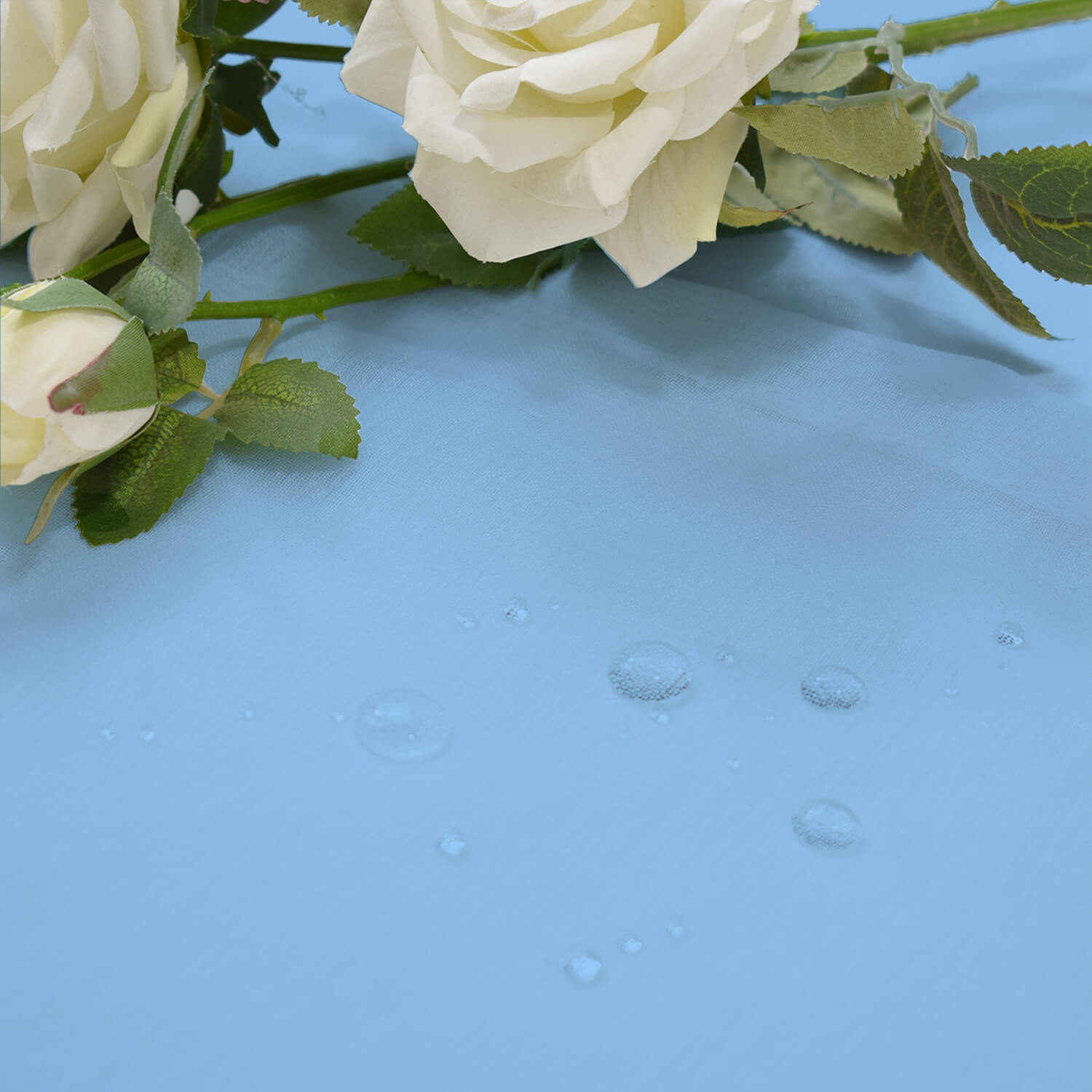 Outdoor Sheer Curtains Waterproof Grommet Top & Bottom - Sky Blue