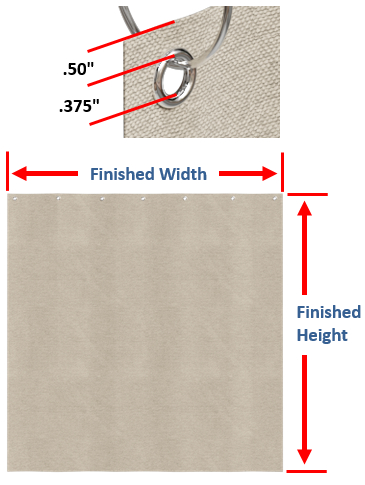 Snowcity Outdoor Curtains Waterproof 1 Panel - Silver Gray