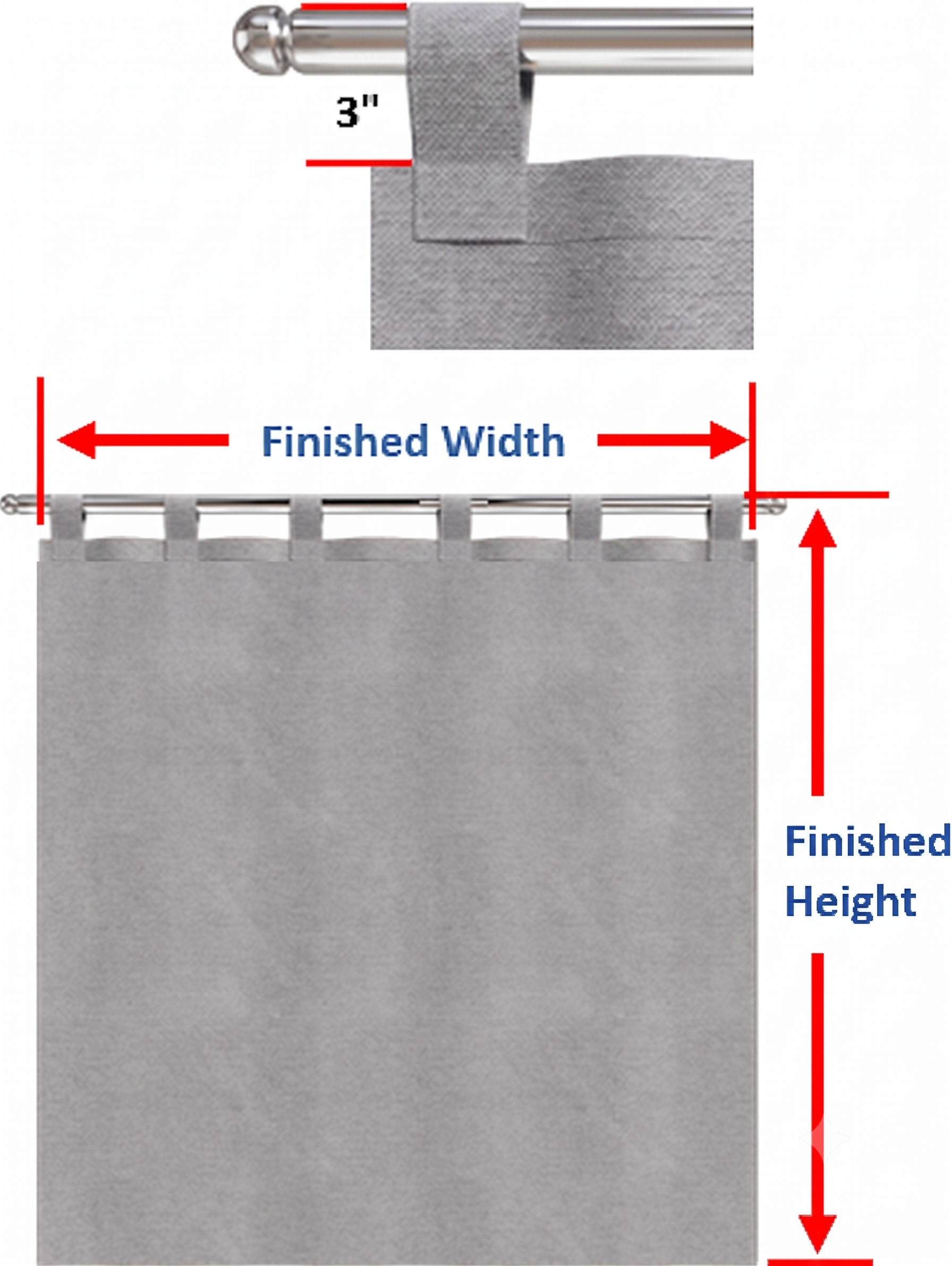 SNOWCITY Outdoor 100% Blackout Waterproof Curtains, Silver Gray
