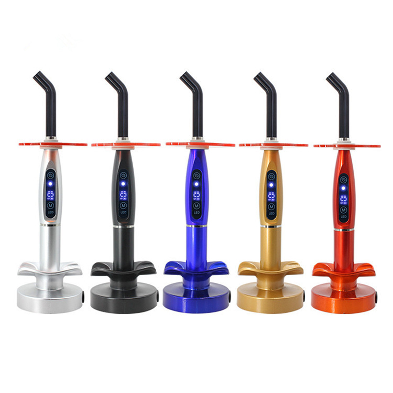Fashion Type Colorful Cordless Dental Curing Light Lamp