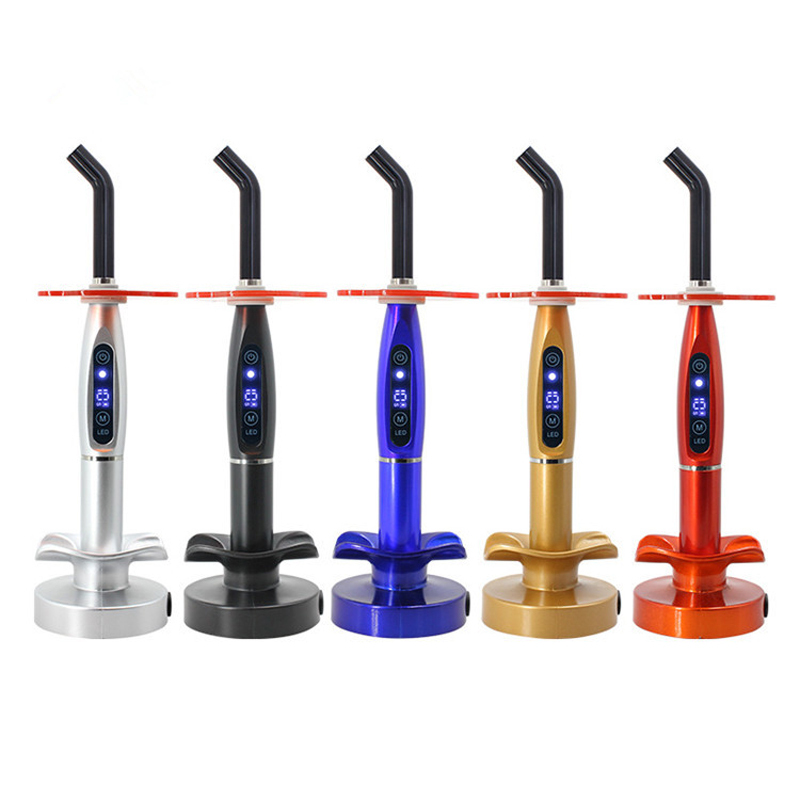 Fashion Type Colorful Cordless Dental Curing Light Lamp