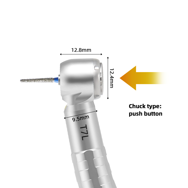 Led High Speed Dental Handpiece Zero Retraction