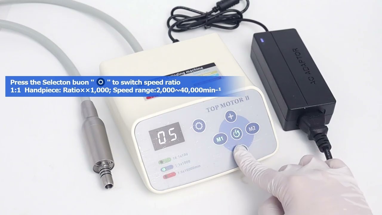 Dental Electric Motor With Contra Angle 1:5 and 1:1