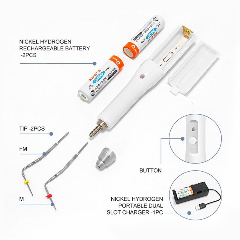 Portable Wireless Rechargeable Dental Obturation Pen