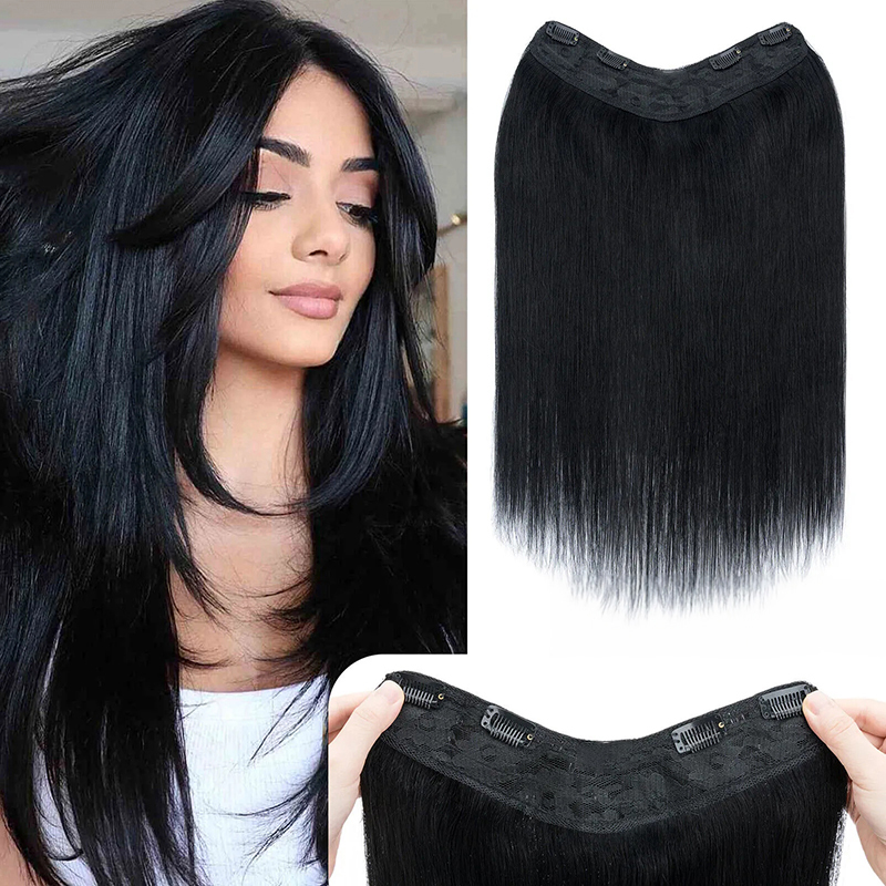 V-shaped One Piece Traceless Wig Hair