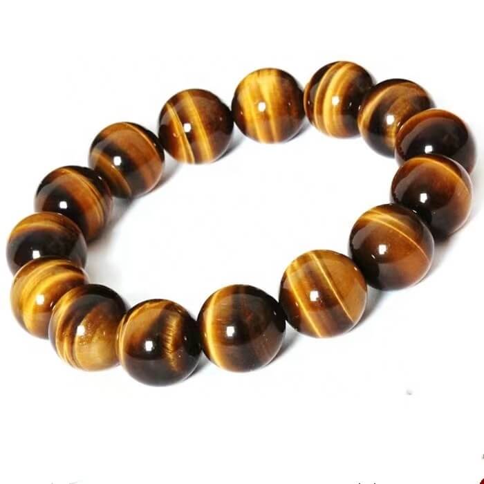 Natural Yellow Tiger's Eye Bead Bracelet