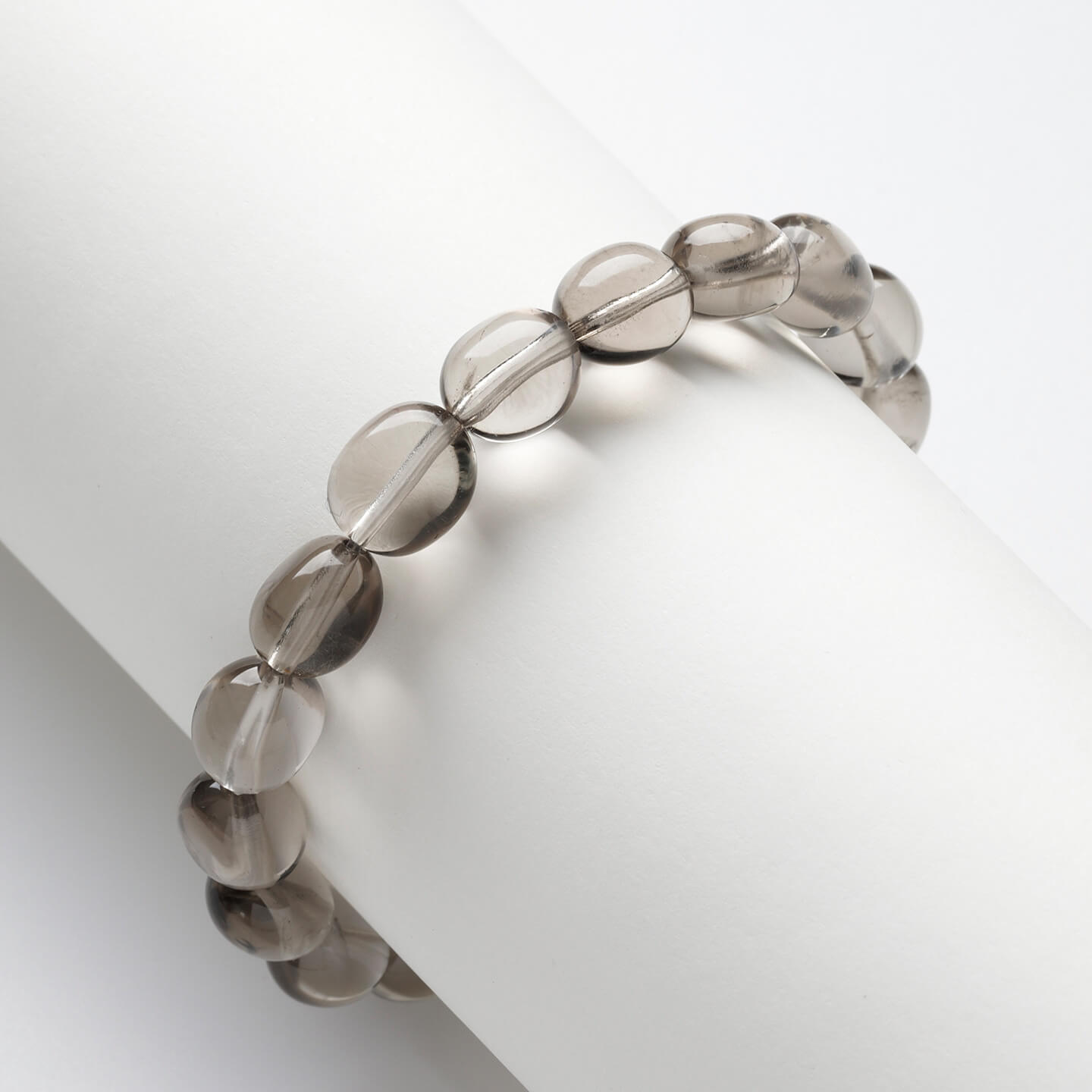 Natural Smoky Quartz Candy-Bean Shaped Bracelet