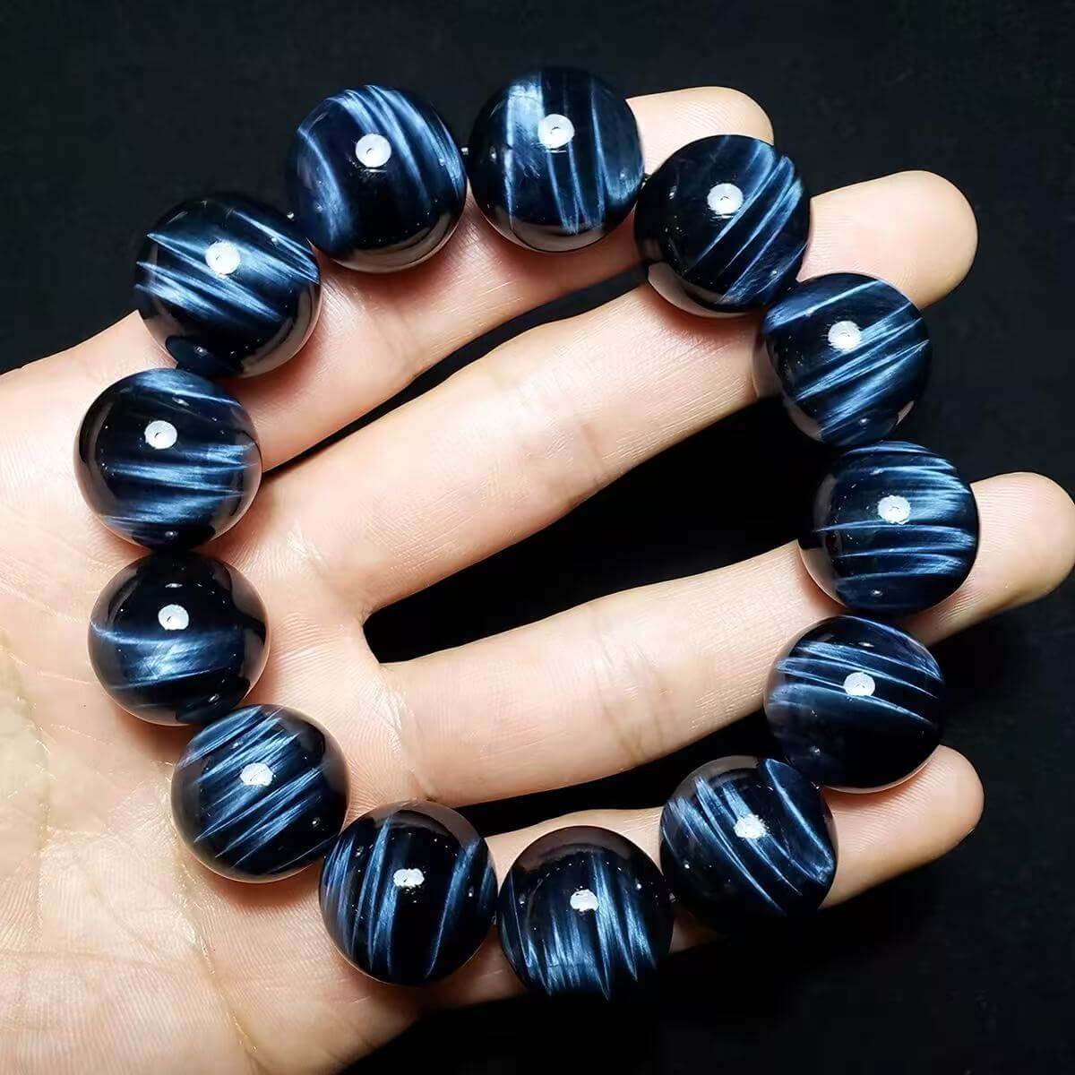 Natural Blue Tiger's Eye Bracelet