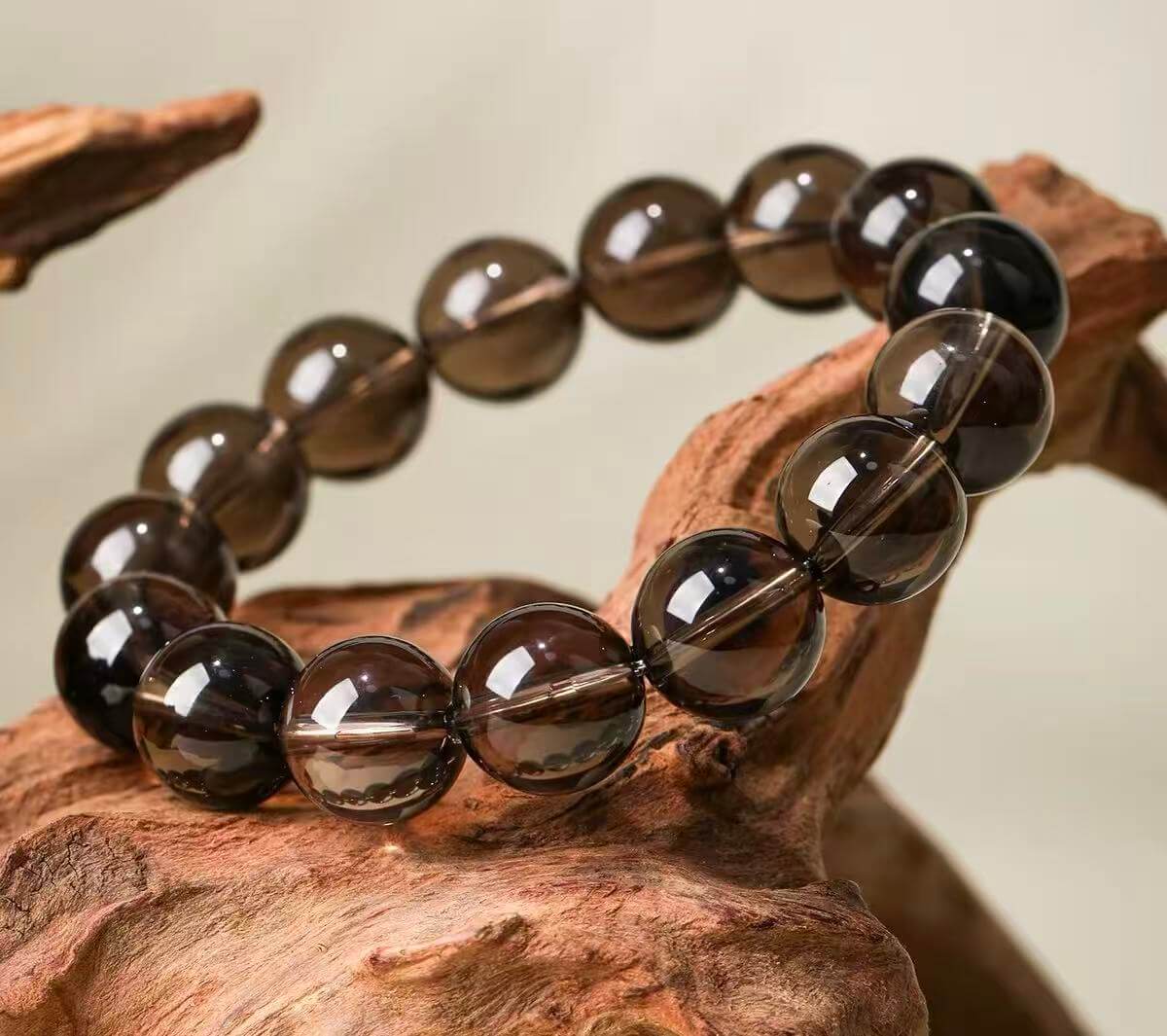 Natural Smoky Quartz Crystal Bracelet