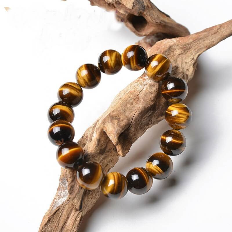 Natural Yellow Tiger's Eye Bead Bracelet