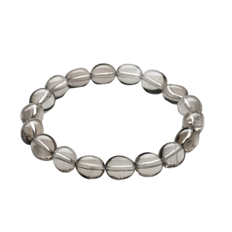 Natural Smoky Quartz Candy-Bean Shaped Bracelet