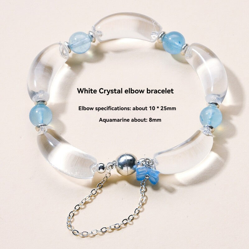 Natural Curved Tube Bead Bangle