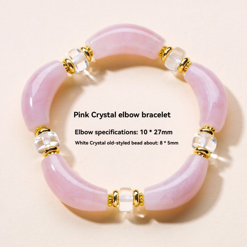 Natural Curved Tube Bead Bangle