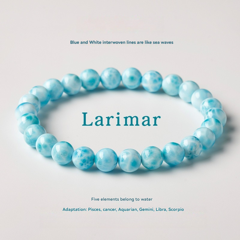 Natural Larimar Bracelet