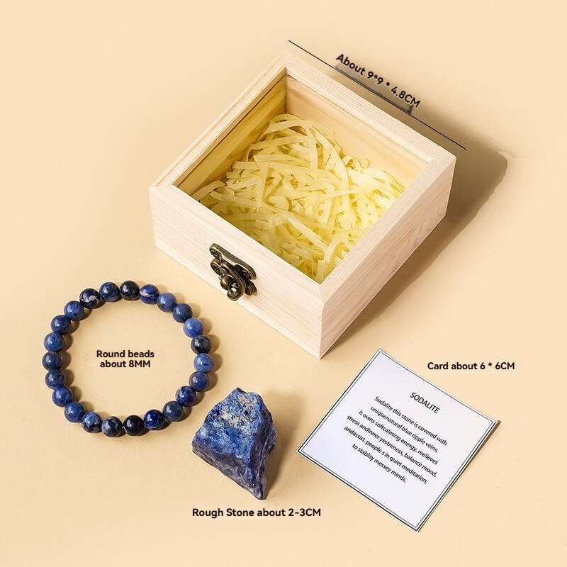 Natural Raw Crystal Beaded Bracelet