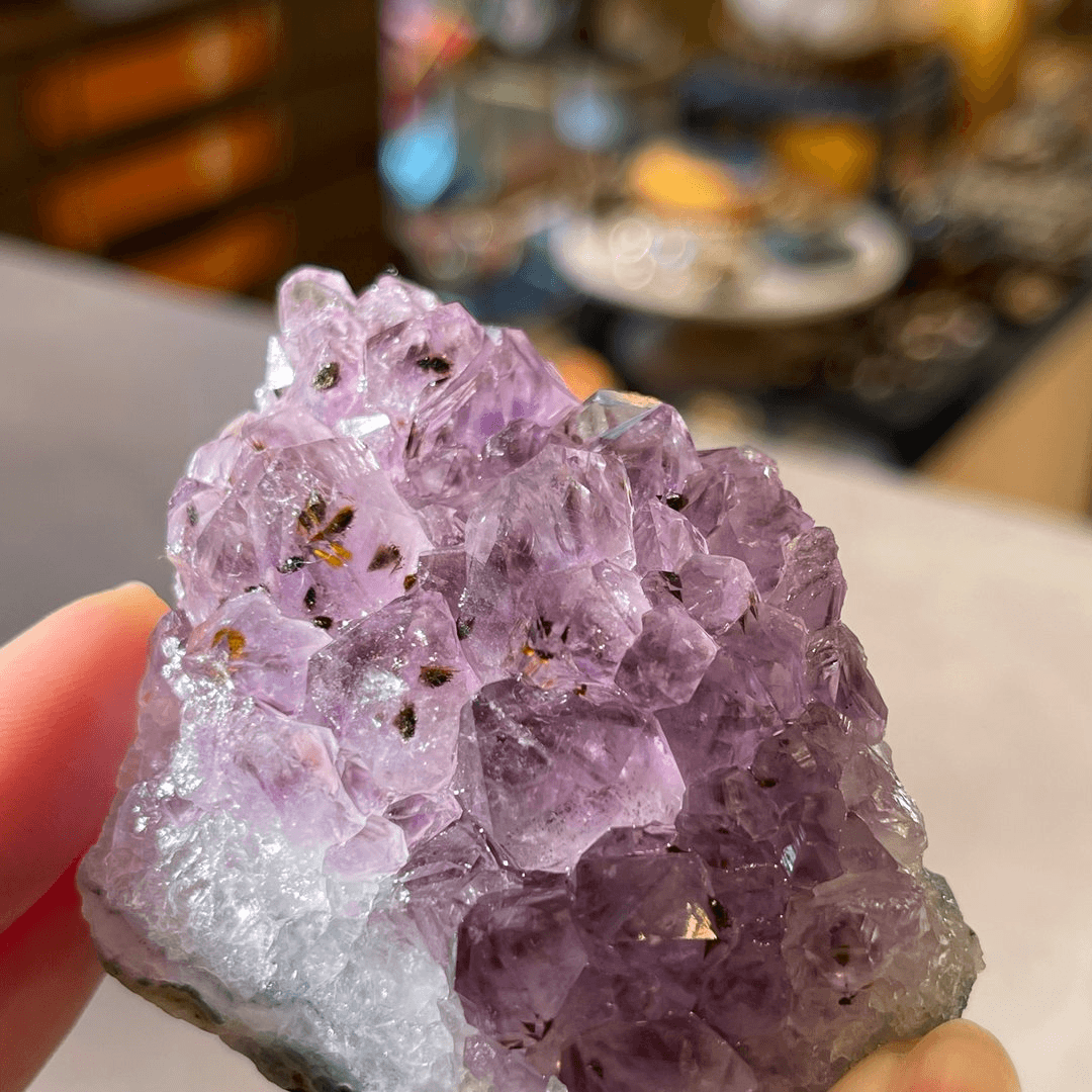 Purple Titanium Rutilated Quartz