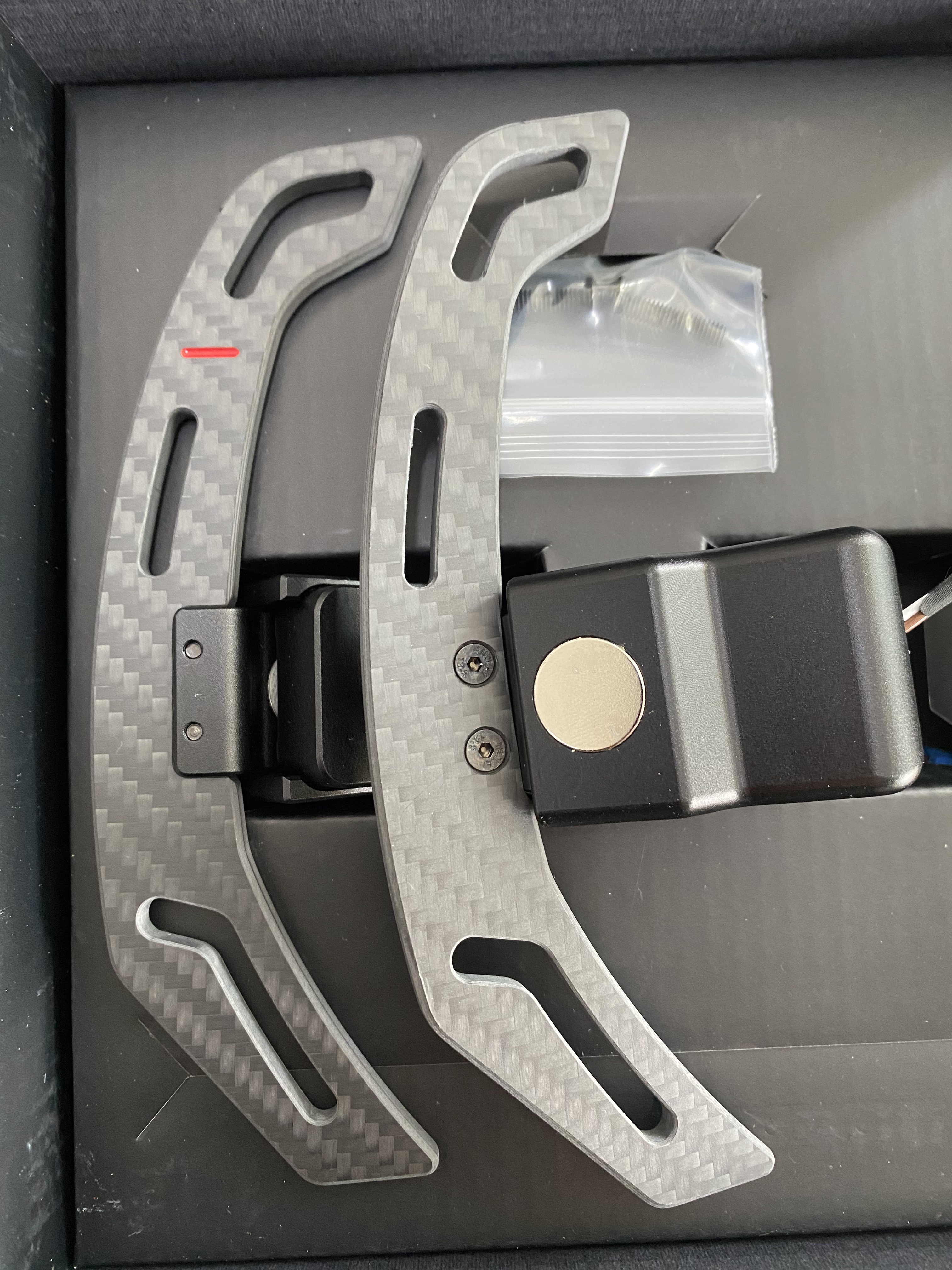Carbon fiber shift paddle