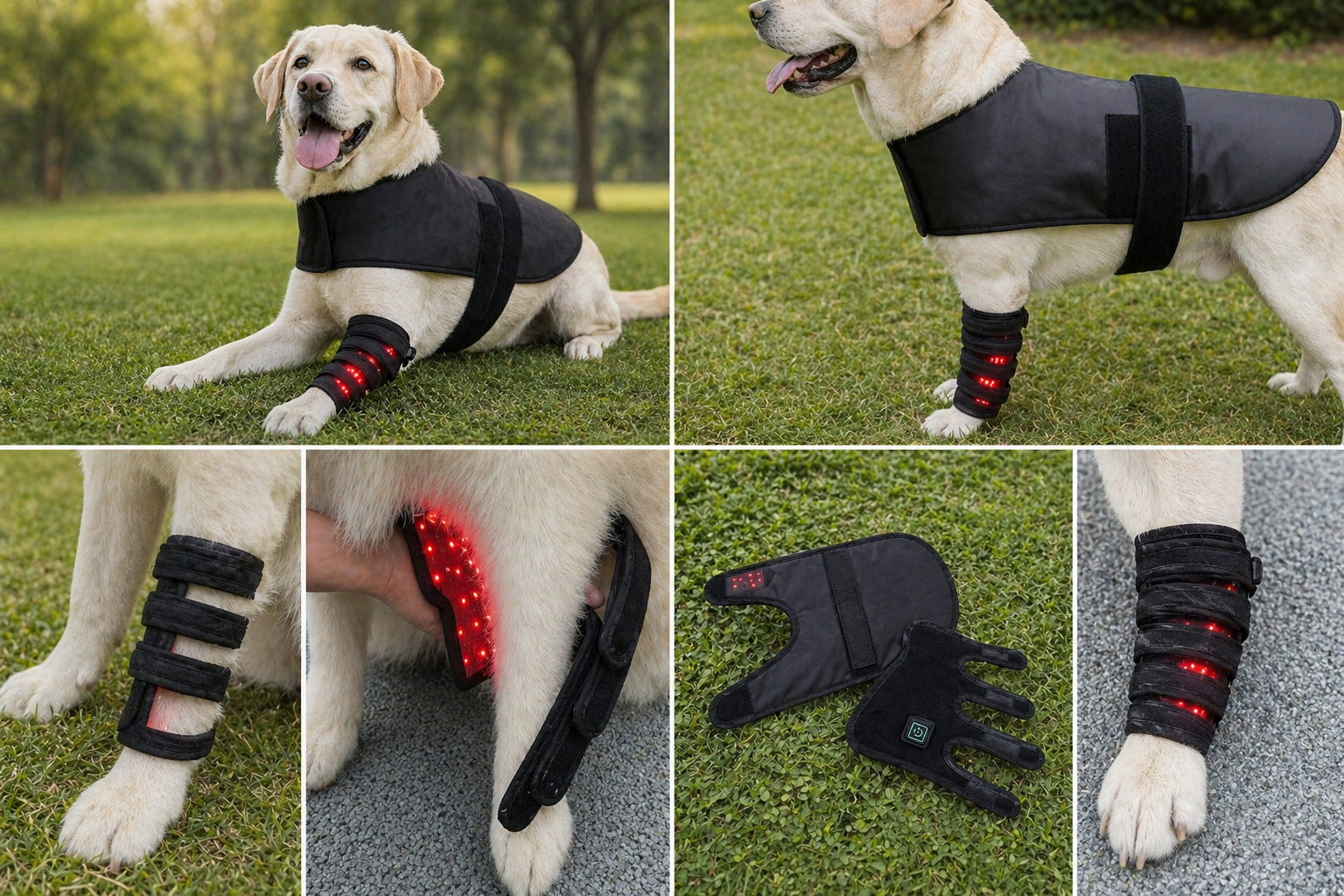 Dog Red Light Therapy Bundle (Full Body Mat + Leg Wrap) | ClinicPBM