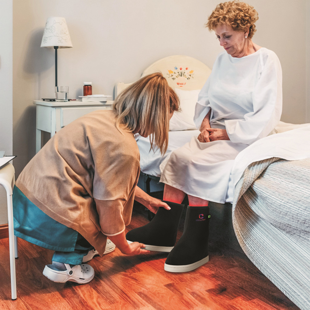 ClinicPBM Boot Red Light Therapy Battery Powered --- One Size Fits All