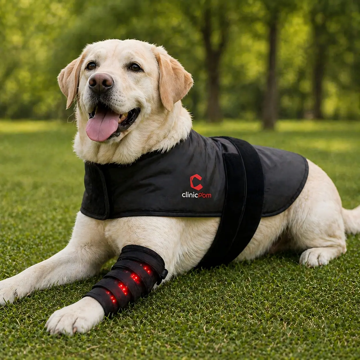 Dog Red Light Therapy Bundle (Full Body Mat + Leg Wrap) | ClinicPBM