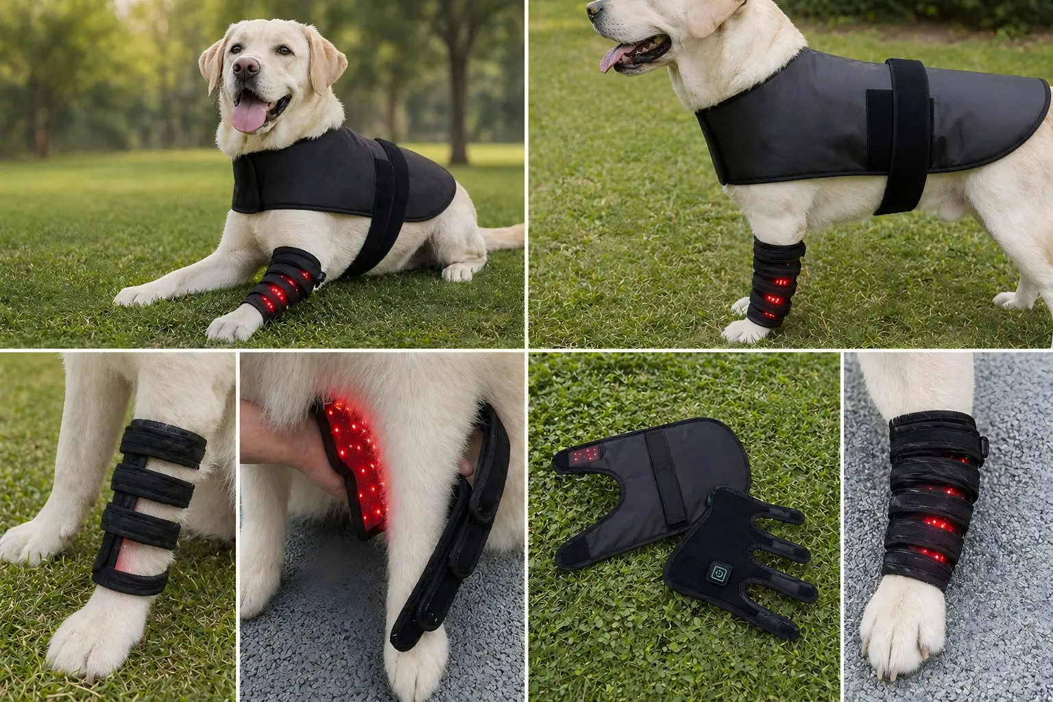 Dog Red Light Therapy Bundle (Full Body Mat + Leg Wrap) | ClinicPBM