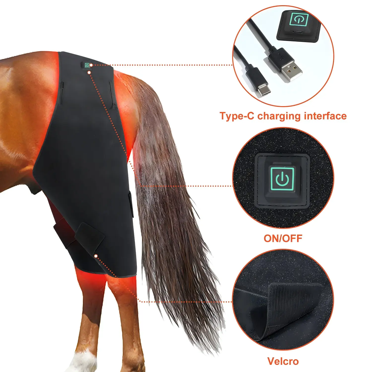 Red Light Therapy Hip and Shoulder Wrap Pad for Horses – ClinicPBM