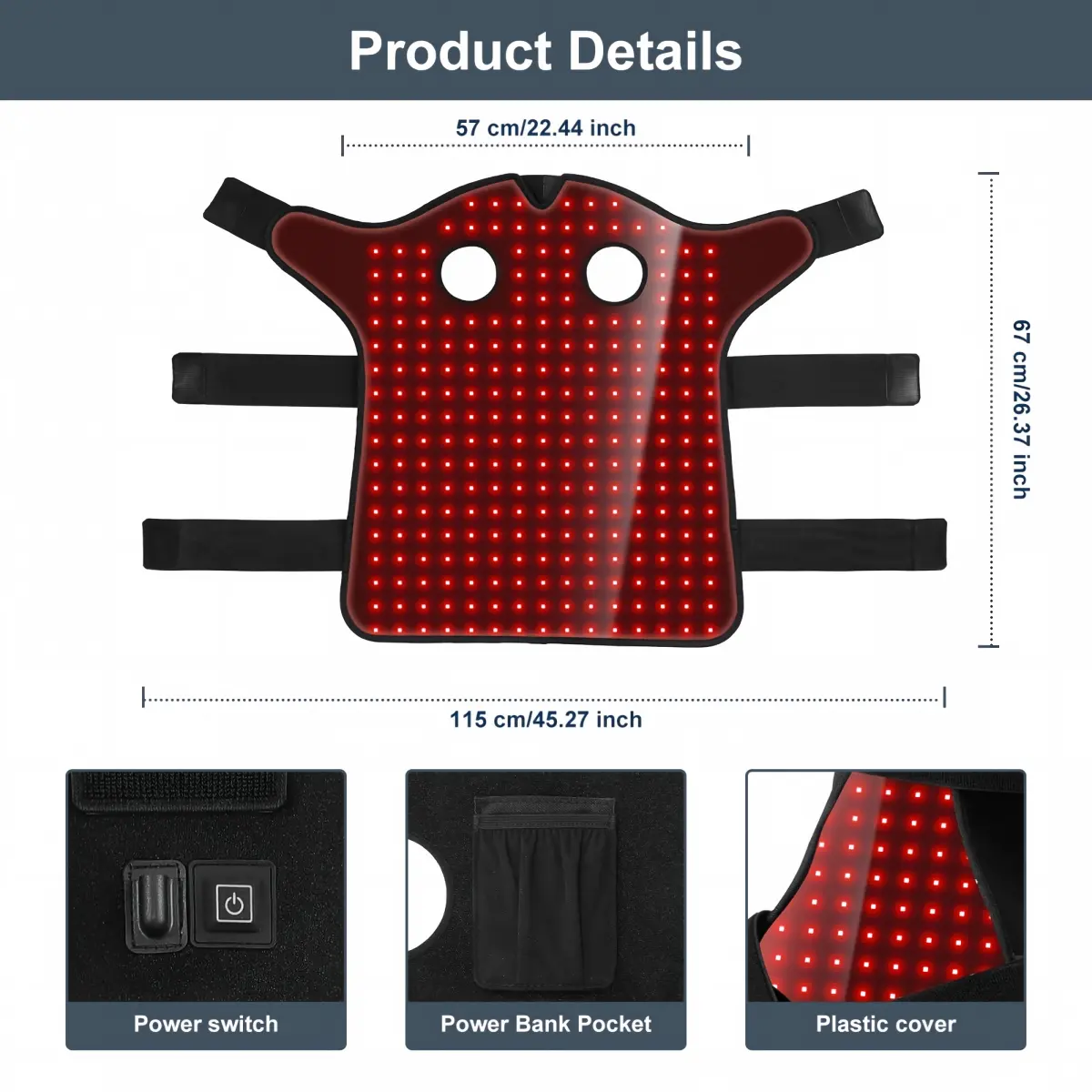 ClinicPBM Equine Red Light Therapy Poll Cap – Size for Pony