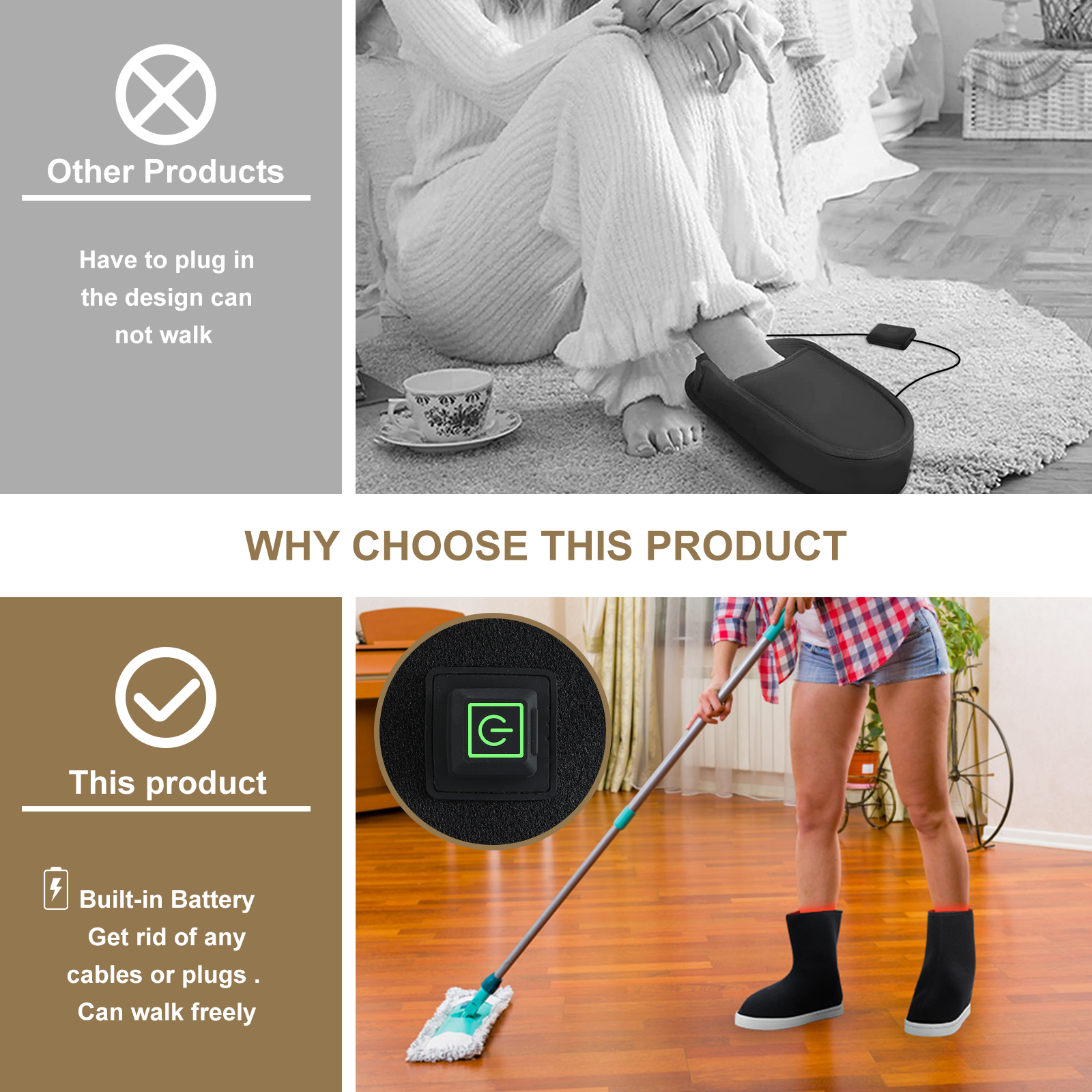 ClinicPBM Boot Red Light Therapy - One Size Fits All 