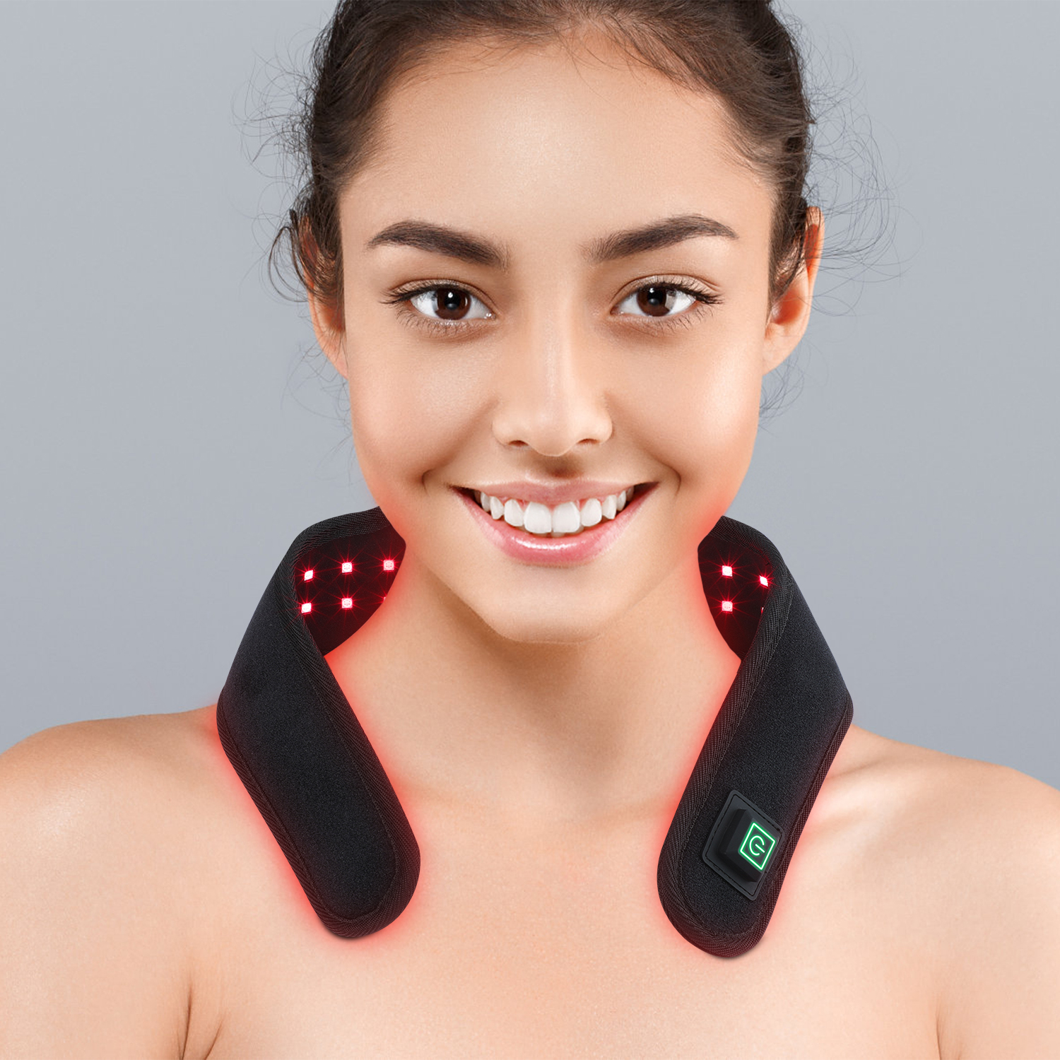 Red Light Therapy Neck Wrap (Built-in Battery) - ClinicPBM