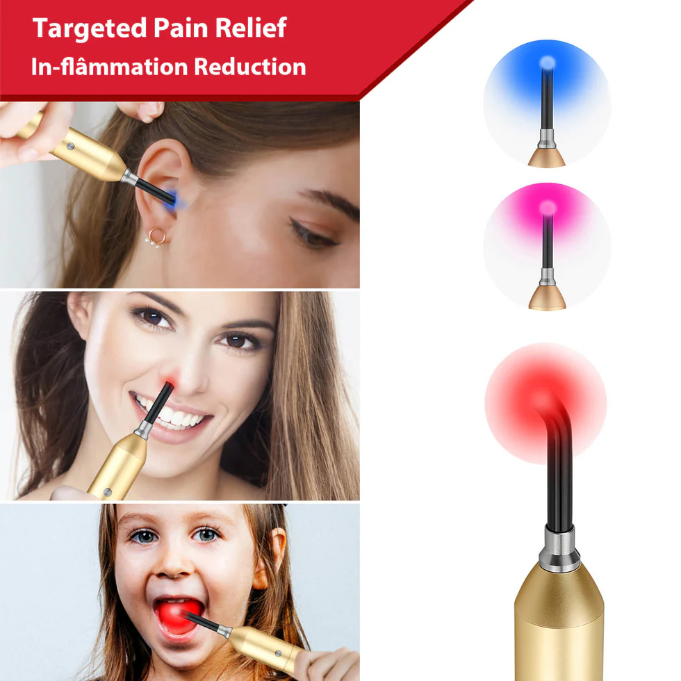 ClinicPBM Red Light Therapy Torch Device for Cold Sore, Nose, Blisters, Healing, Pain Relief