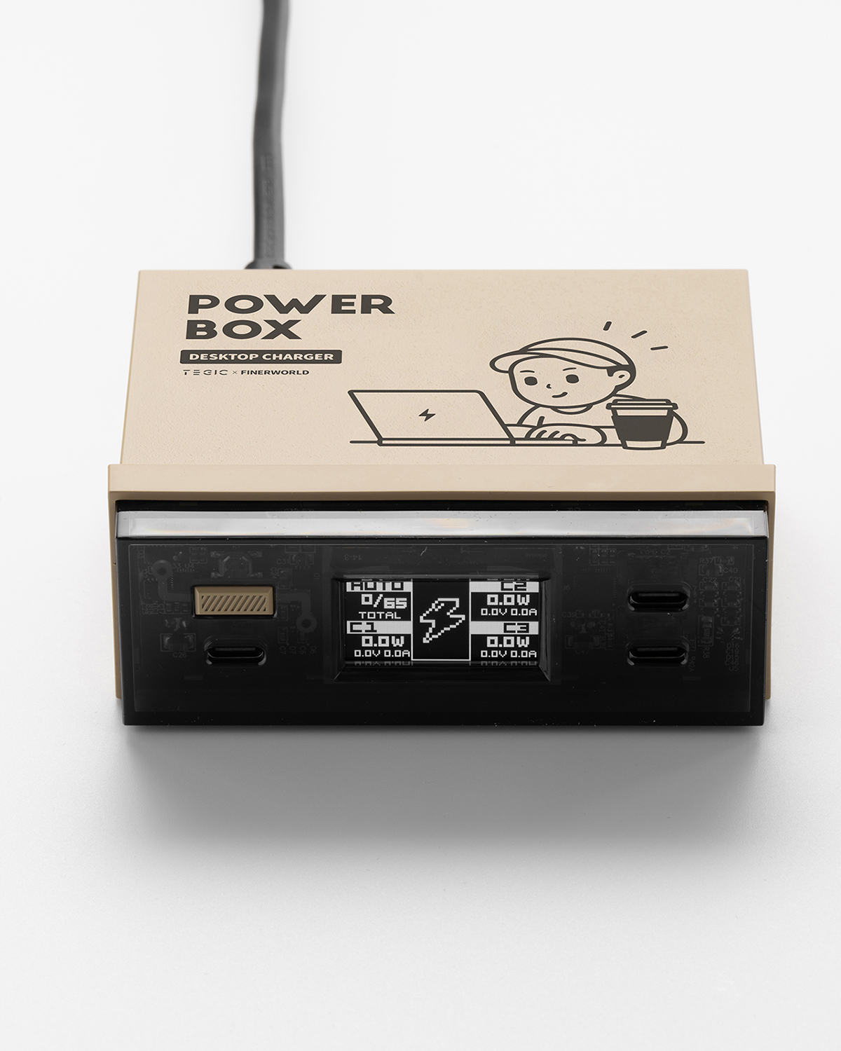 ARSMEL x TEGIC QB-65W Desktop GaN Charging Station