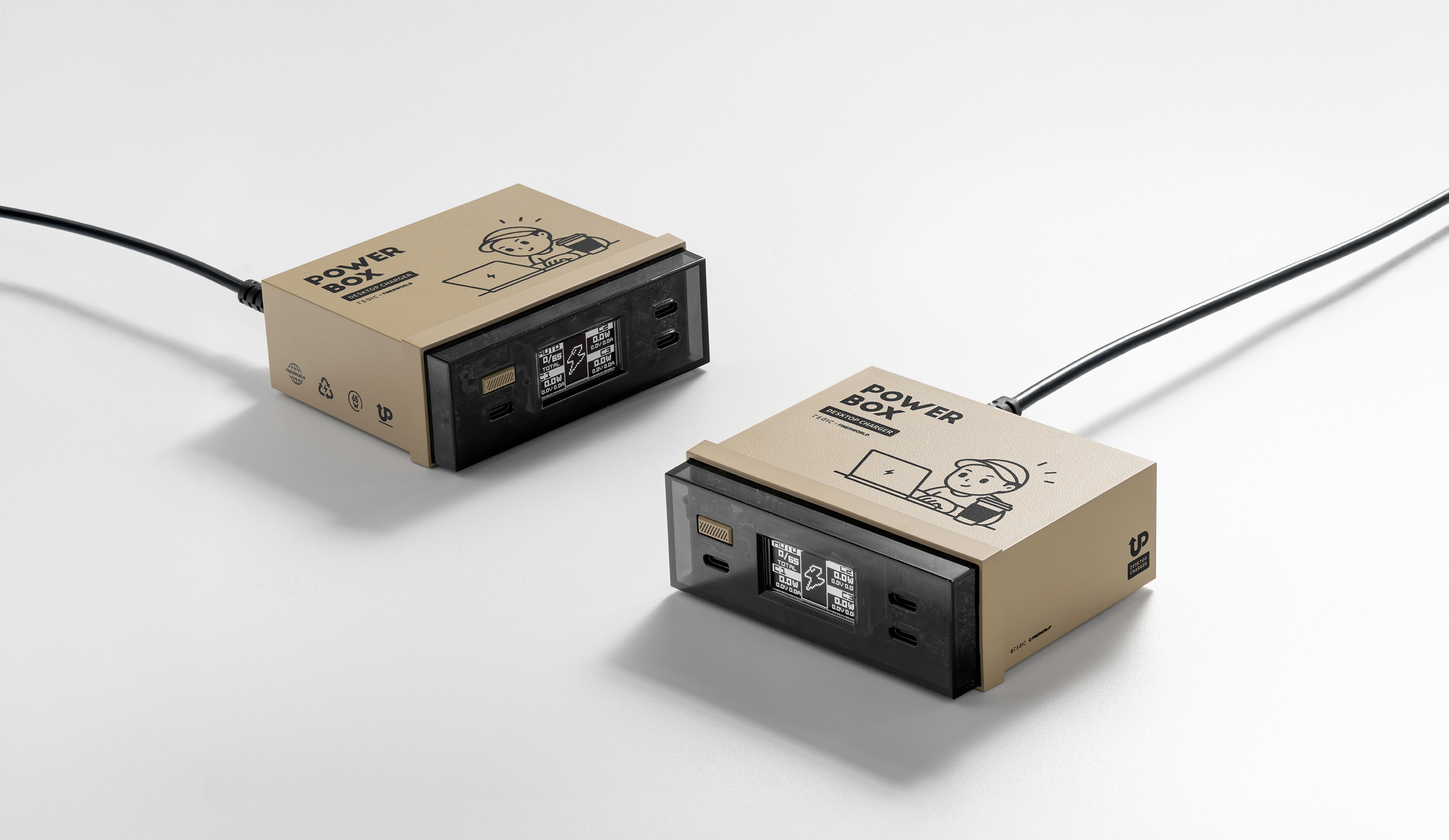 ARSMEL x TEGIC QB-65W Desktop GaN Charging Station