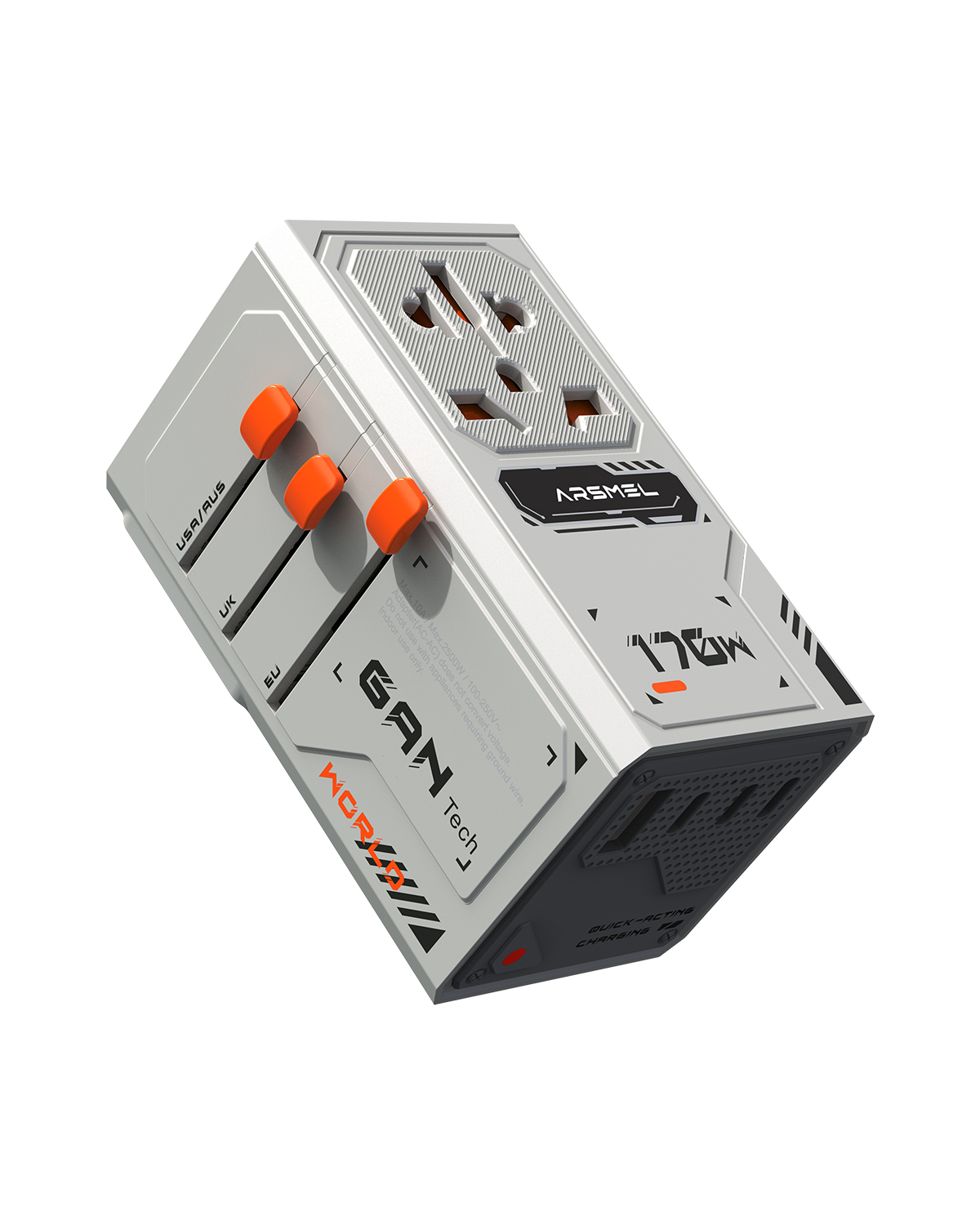 Arsmel VisaPro 170W All-in-One Travel Adapter