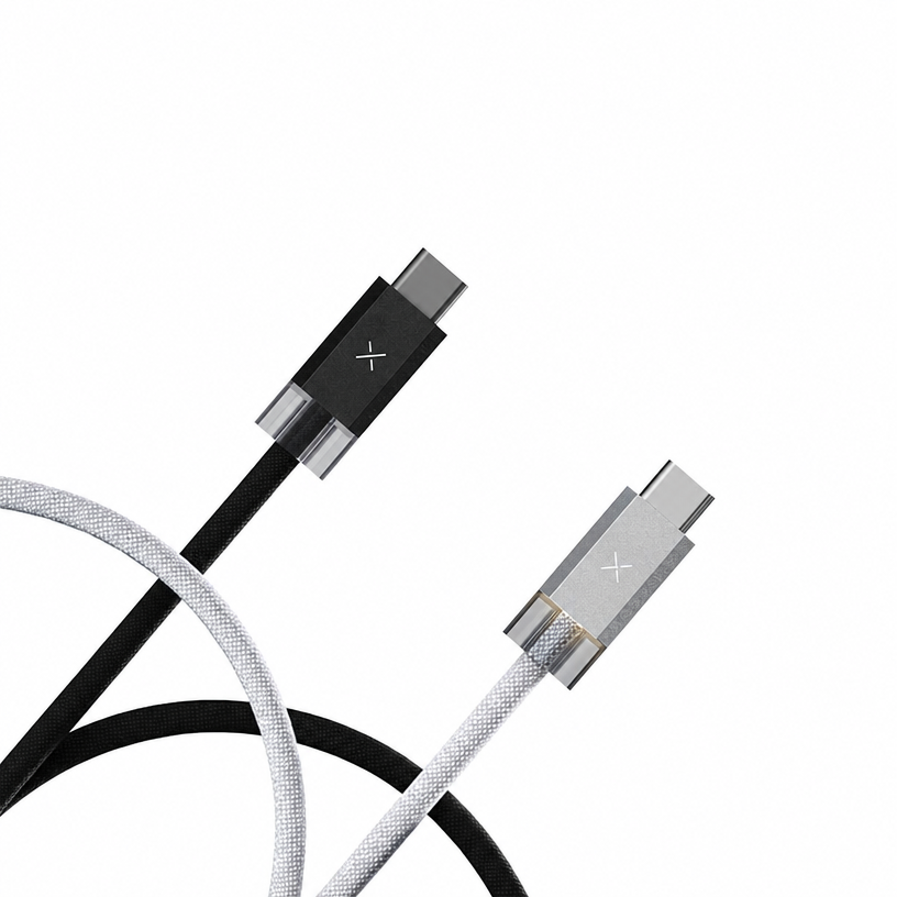 ARSMEL x TEGIC Maze Magnetic USB-C Cable (240W, LED, Braided, 1m)