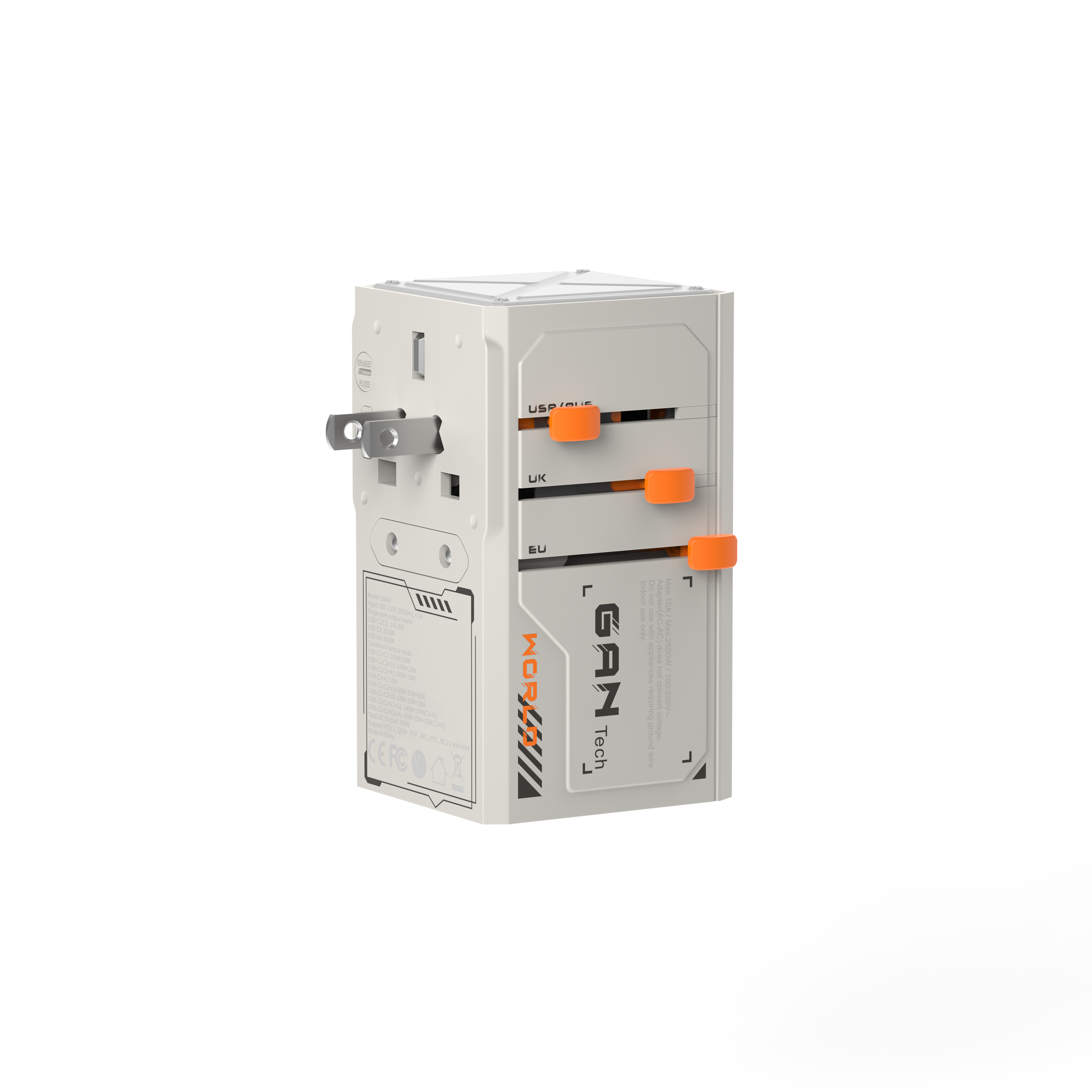 Arsmel VisaPro 160W All-in-One Travel Adapter【Pre-Sale,Shipping in September】