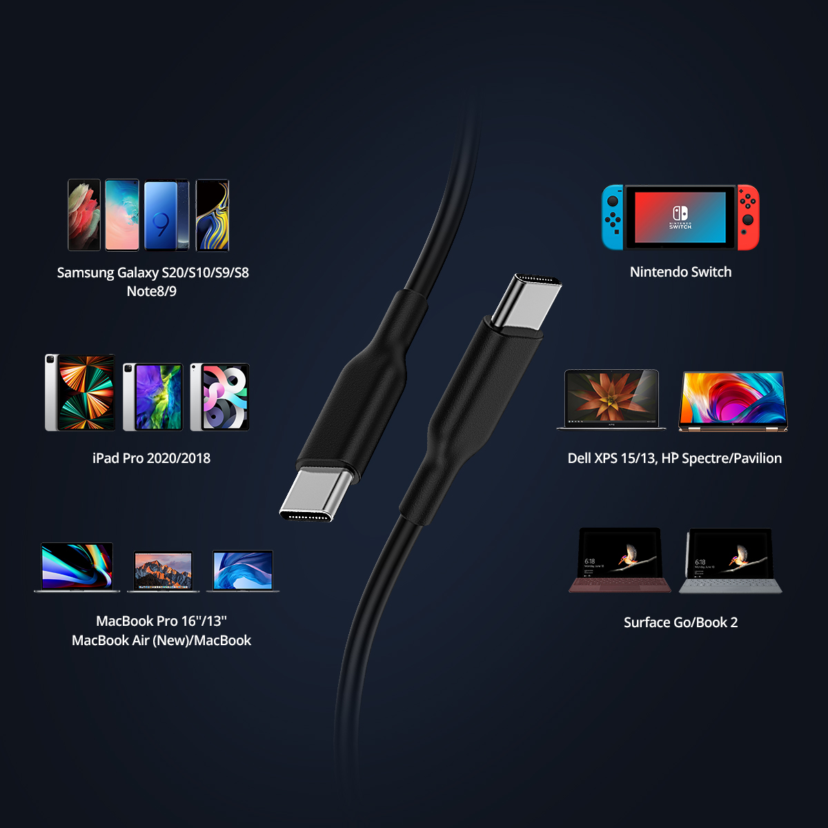 ARSMEL USB-C Charging Cable 6ft