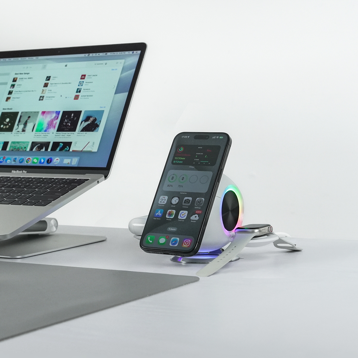 ARSMEL HALO I 3-in-1 Wireless Charging Station