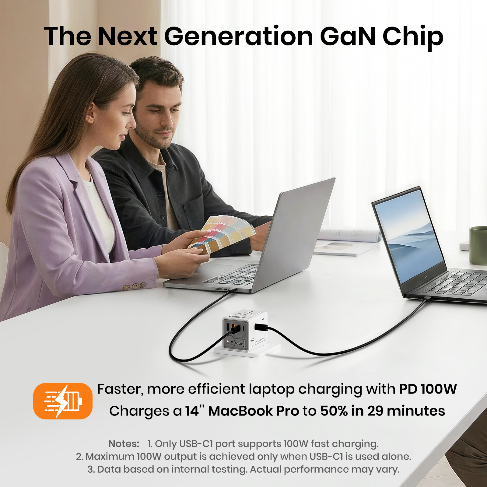 ARSMEL VisaGo 100W Travel Adapter with Built-in Voltage Display